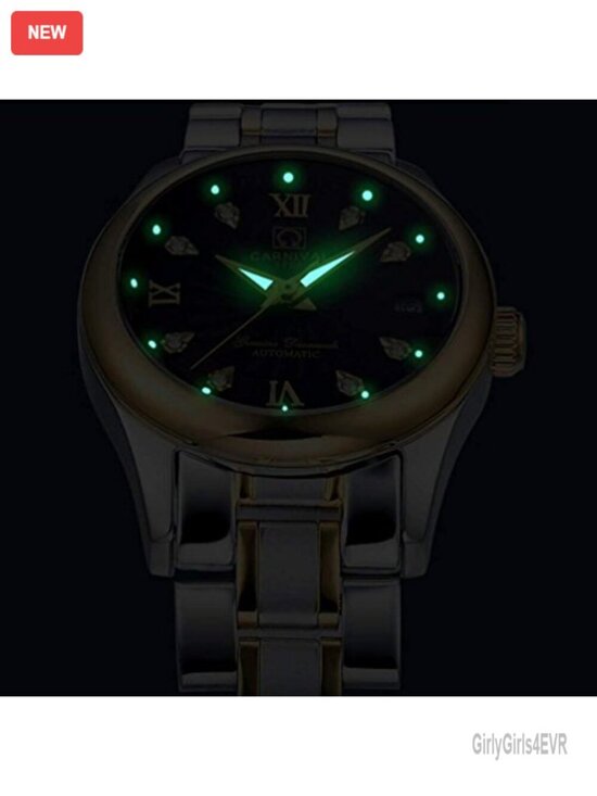 Luxury Women\'s Automatic Watch Analog Stainless Steel Link Dress Watch main image 4